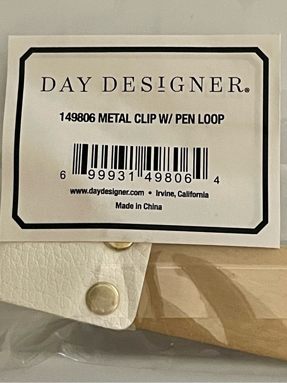 Day Designer Pen Loop Clip